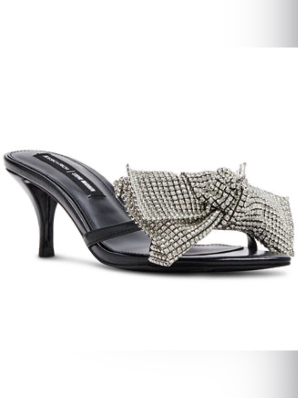 (NWT) Jessica Rich/Steve Madden Crystal Bow Slide Heels - Picture 8 of 9